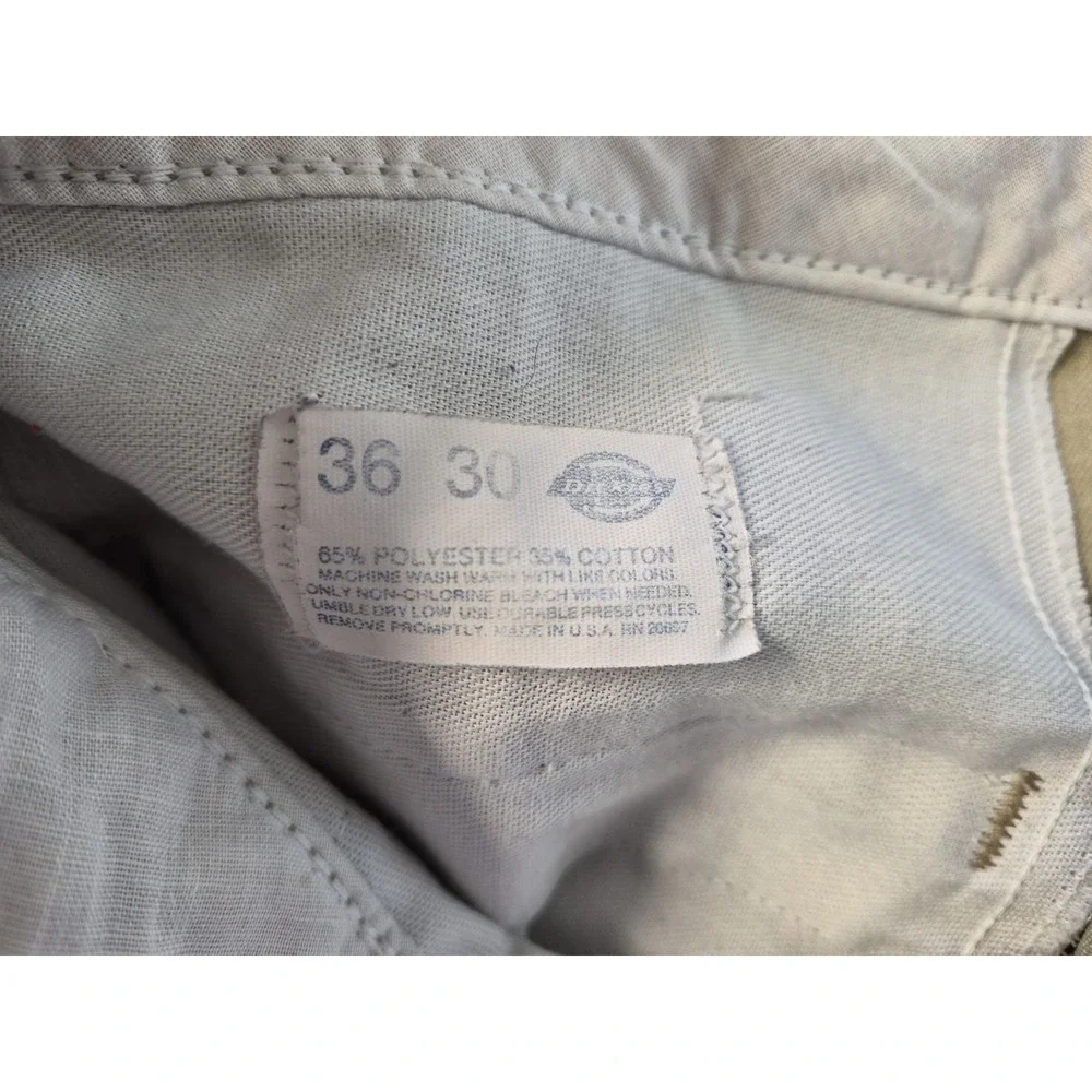 Vintage Dickies Pants 90s Tab Men's 36x30 Work 874 Original Fit Khaki Chinos
